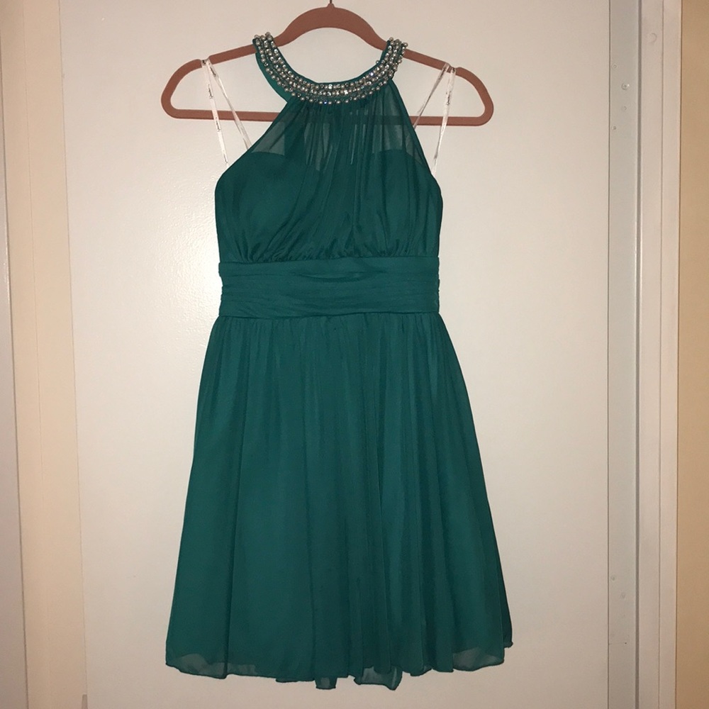 Special Occasion Dress with Neckline Detail